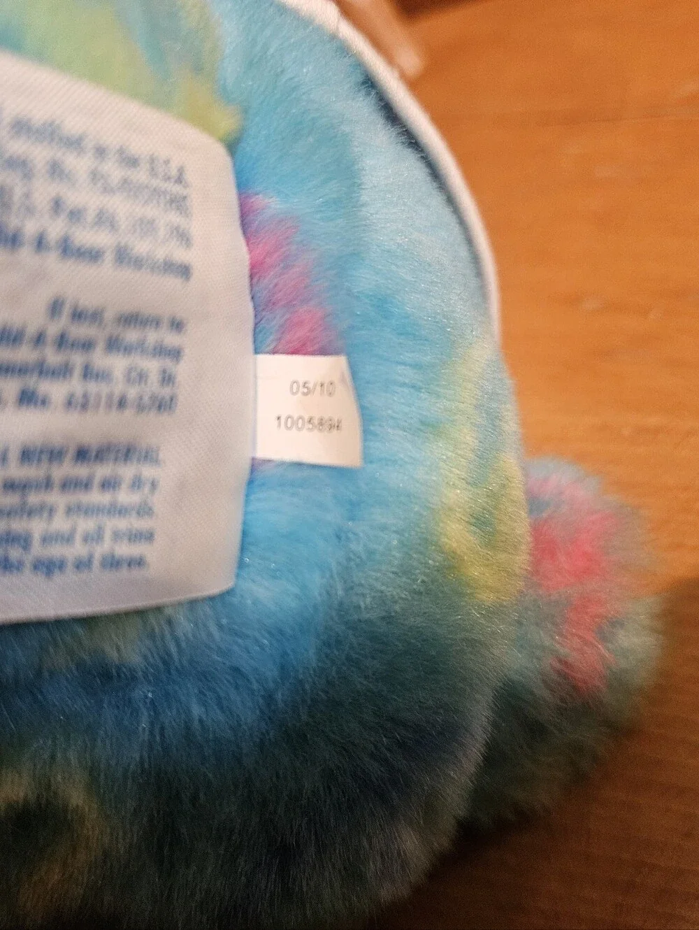 Blue Tie-Dye Peace Build-A-Bear
